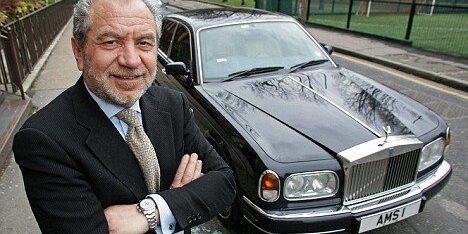 SIR ALAN SUGAR AND HIS ROLLS ROYCE, BRITAIN – 09 MAR 2005 CAR Ma