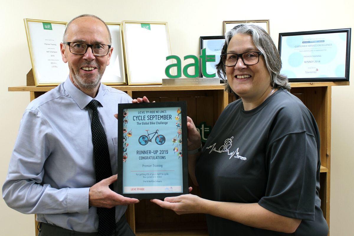 Richard cycling web1 Richard Sharp (left) and Love to Ride's Jane Martin