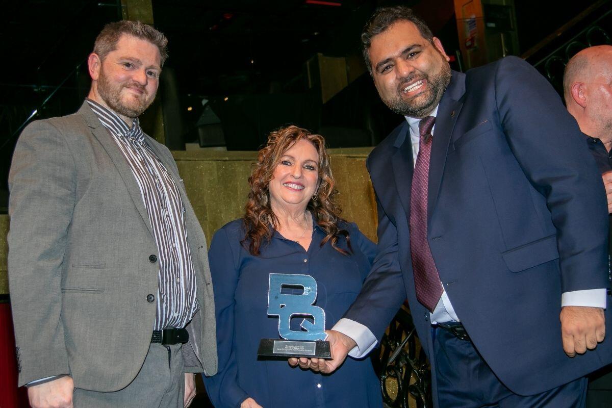 Premier Training being awarded PQ Magazine Award 2022