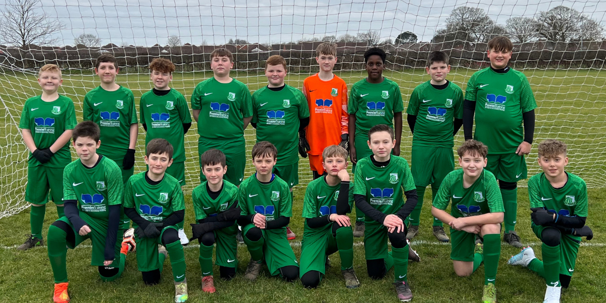 Untitled design (59) The Keelby FC junior team in their new Premier Training kits