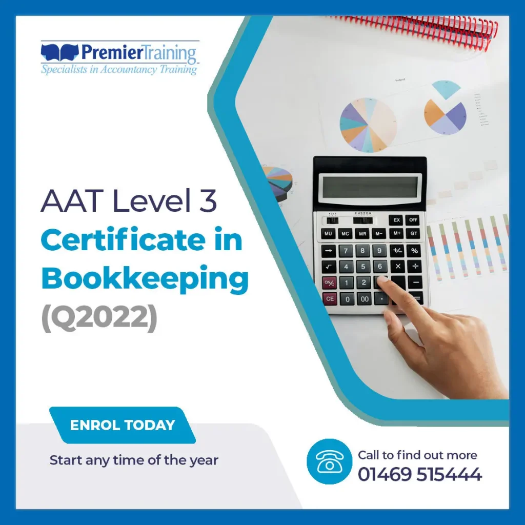 AAT Level 3 Certificate in Bookkeeping (Q2022) Course