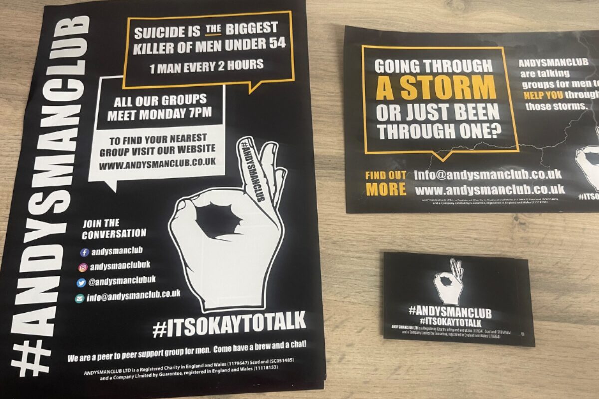 Raising awareness of men's mental health with Andy's Man Club