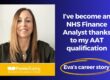 Eva Christian's AAT qualifications have helped her become an NHS Finance Analyst.