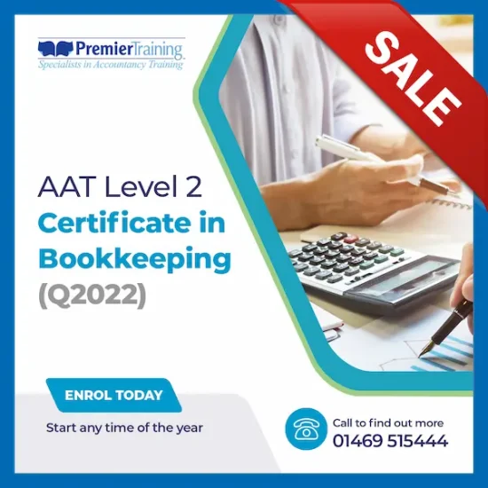 Sale: AAT Level 2 Certificate in Bookkeeping Q2022 Course - £239