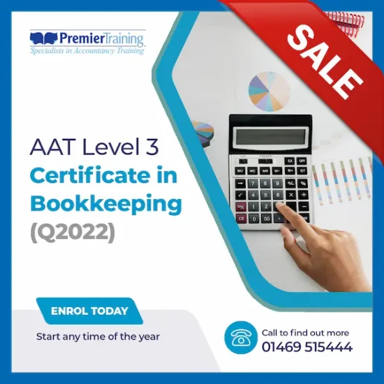 AAT Level 3 Certificate in Bookkeeping sale